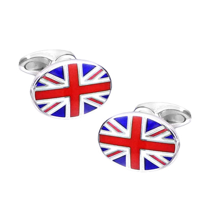 Silver Union Jack Cufflinks