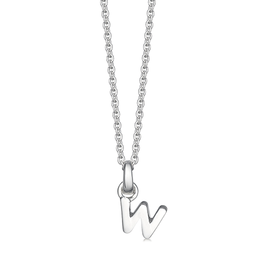 Sterling Silver K Initial Necklace | Letter K | Mantra Jewellery