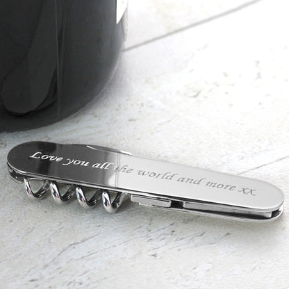 Silver Corkscrew & Penknife
