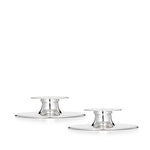 Silver Small Modern Candlestick - hersey-and-son