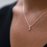 Mini Silver Letter "Y" Initial Necklace - hersey-and-son
