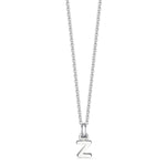 Mini Silver Letter "Z" Initial Pendant - hersey-and-son