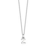 Mini Silver Letter "Z" Initial Pendant - hersey-and-son