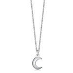 Sterling Silver Moon Pendant - hersey-and-son