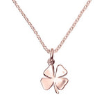 Rose Gold Vermeil Four Leaf Clover Pendant - hersey-and-son