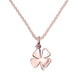 Rose Gold Vermeil Four Leaf Clover Pendant - hersey-and-son